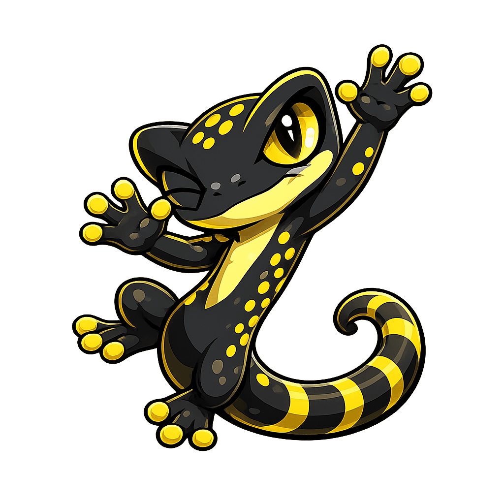 Aurae the gecko — the shop's mascot